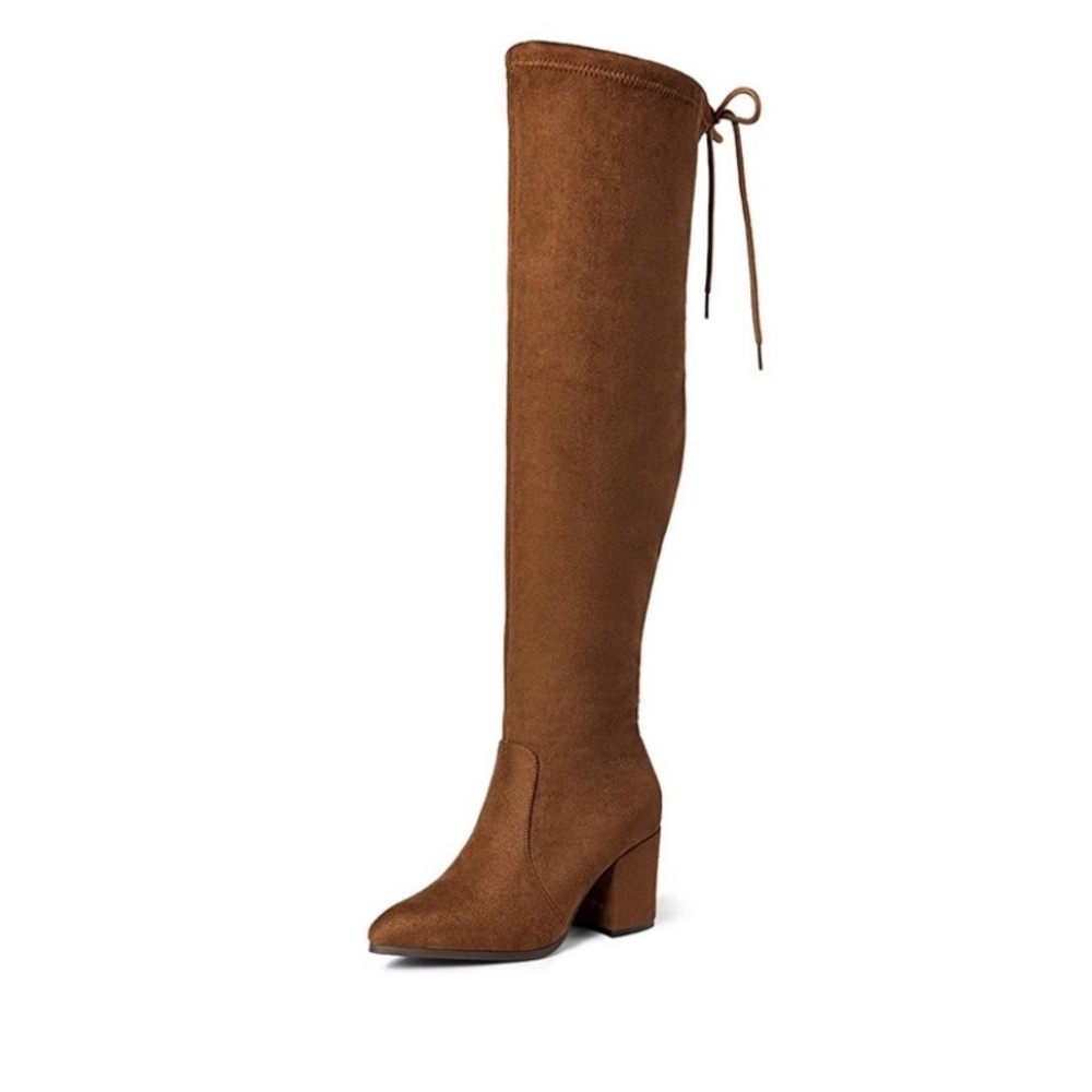 NIB Over-the-Knee Block Heel Boots, Sz 8.5